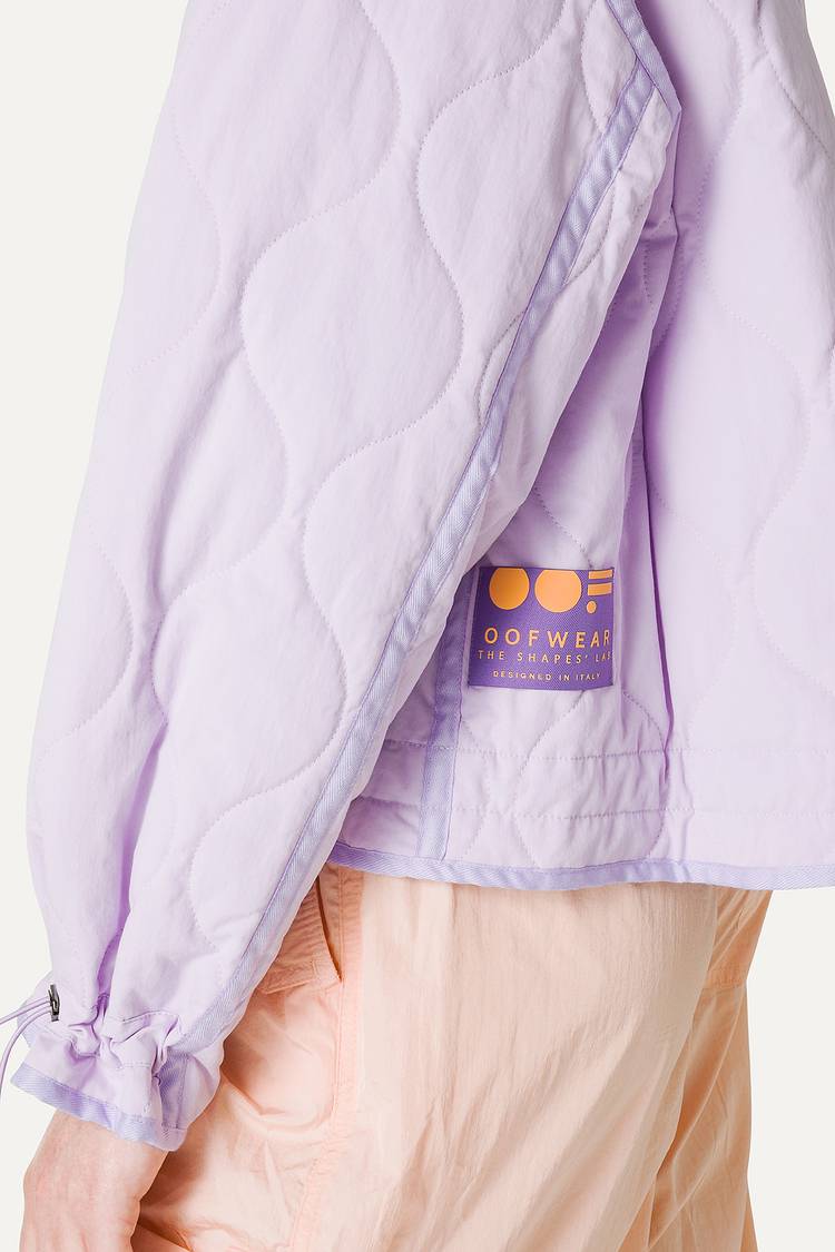 Oof Wear GIACCA CORTA SVASATA IN COTONE TRAPUNTATO 9224 - LILLA Negozio