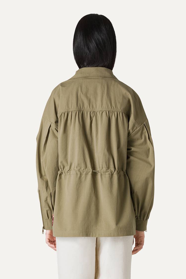 Oof Wear SAHARIANA OVER IN COTONE LEGGERO 9228 - VERDE MUSCHIO Moda