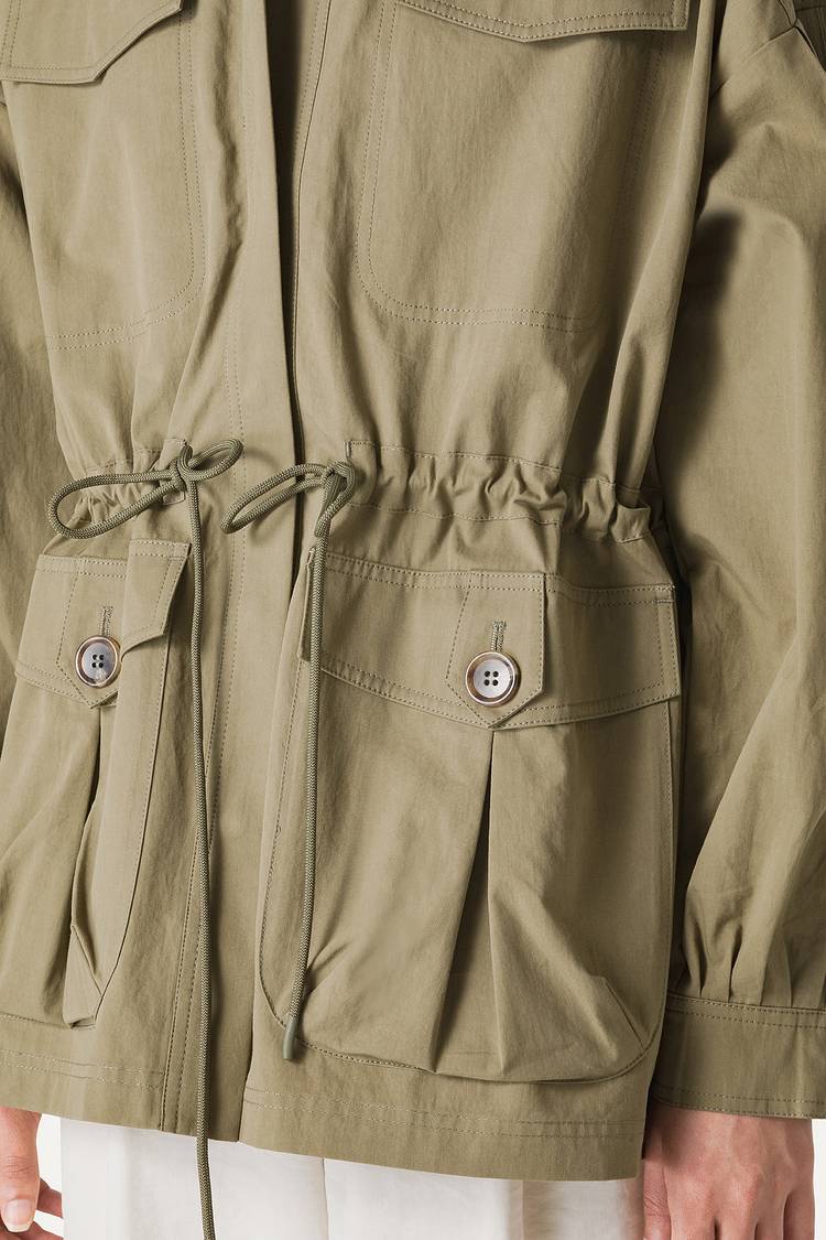 Oof Wear SAHARIANA OVER IN COTONE LEGGERO 9228 - VERDE MUSCHIO Moda