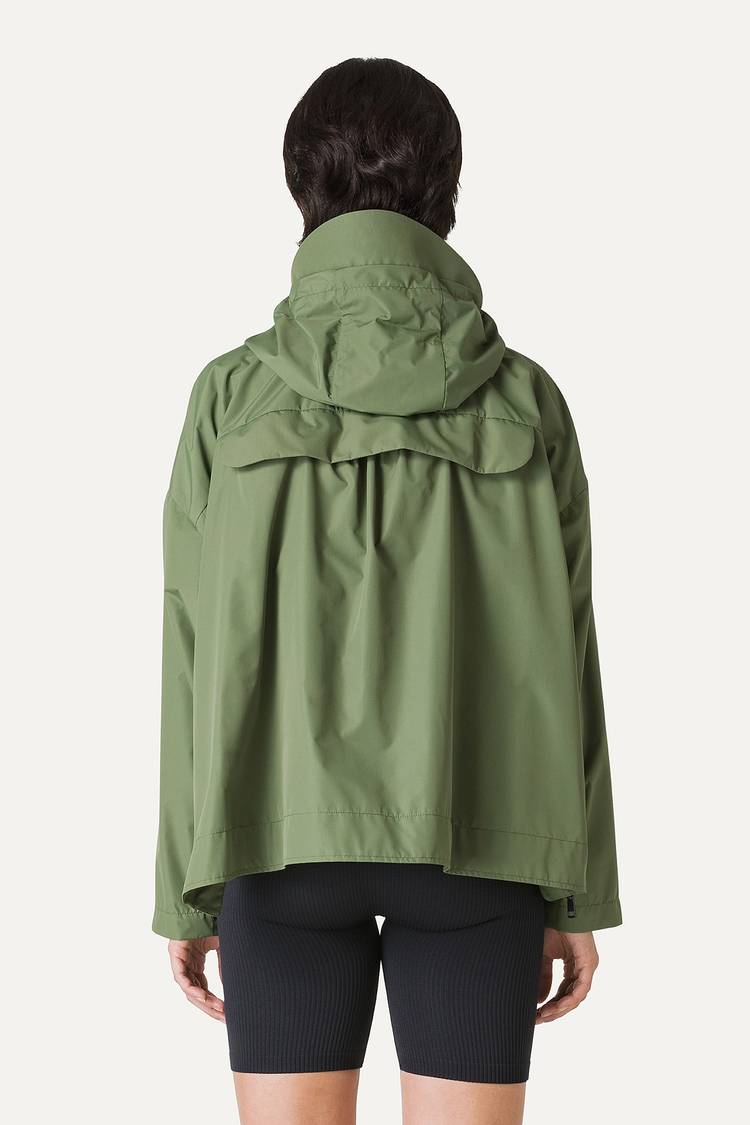 Oof Wear GIACCA CORTA IN NYLON CON INTERNO ARGENTO 9214 - VERDE OLIVA Soddisfazione Garantita