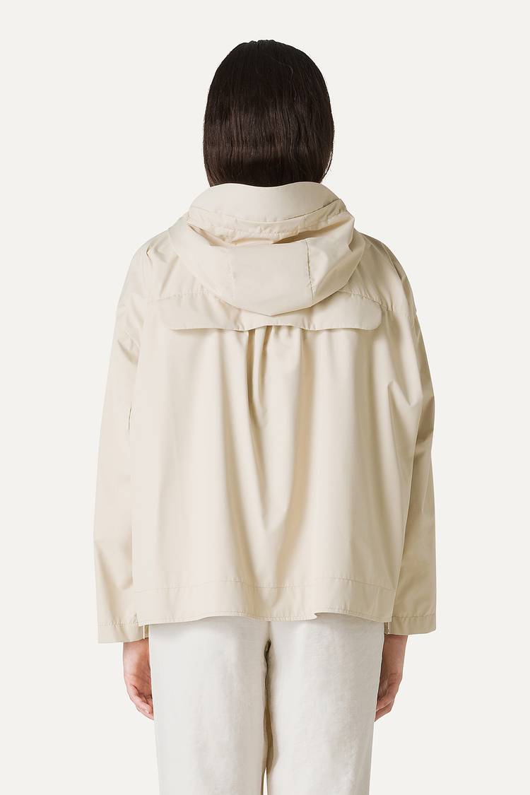 Oof Wear GIACCA CORTA IN NYLON CON INTERNO ARGENTO 9214 - CREMA Negozi Online