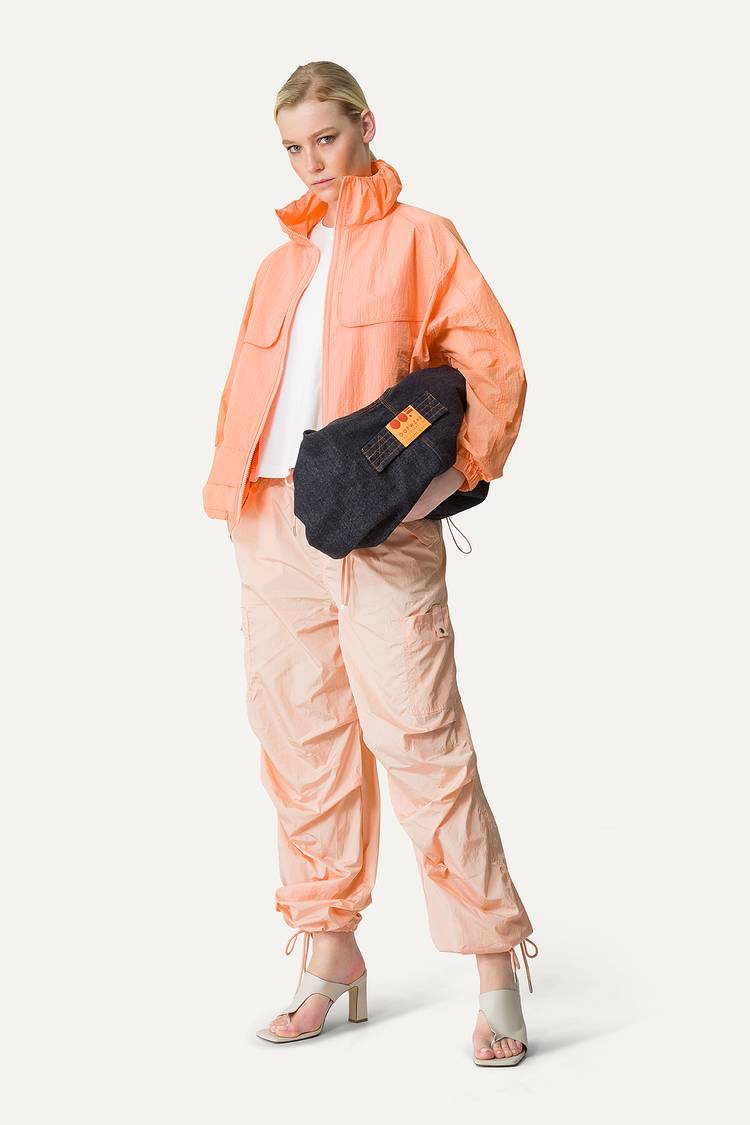 Oof Wear GIACCA CORTA IN NYLON RIPSTOP 9217 - ALBICOCCA Shopping Online