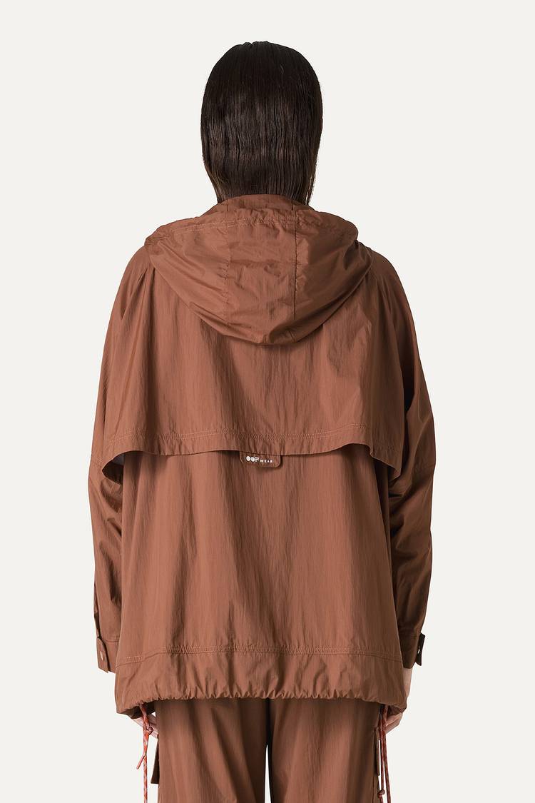 Oof Wear GIACCA CON CAPPUCCIO OVER IN NYLON 9206 - CIOCCOLATO Convenienza