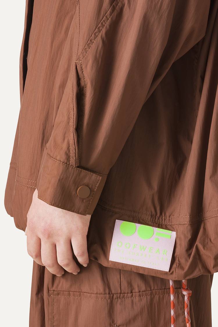 Oof Wear GIACCA CON CAPPUCCIO OVER IN NYLON 9206 - CIOCCOLATO Convenienza