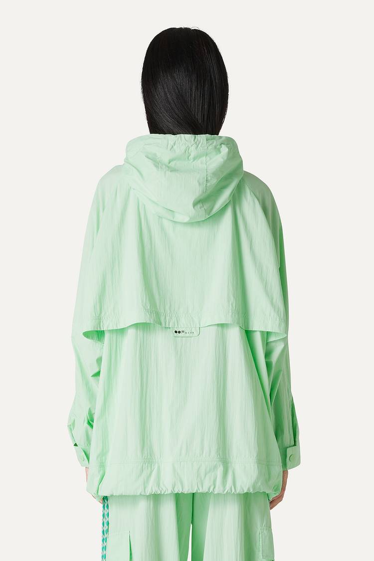 Oof Wear GIACCA CON CAPPUCCIO OVER IN NYLON 9206 - MENTA Novità