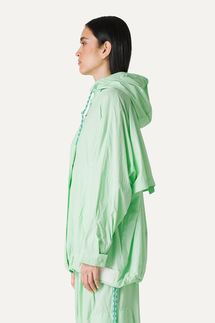 Oof Wear GIACCA CON CAPPUCCIO OVER IN NYLON 9206 - MENTA Novità
