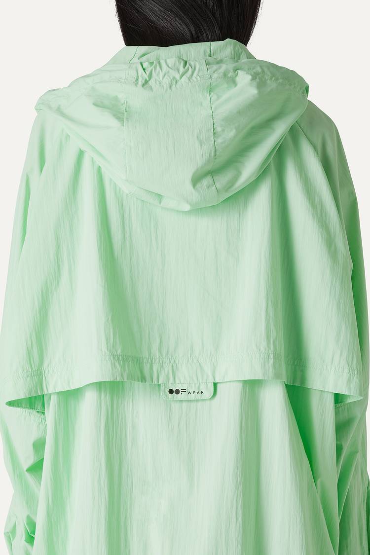 Oof Wear GIACCA CON CAPPUCCIO OVER IN NYLON 9206 - MENTA Novità
