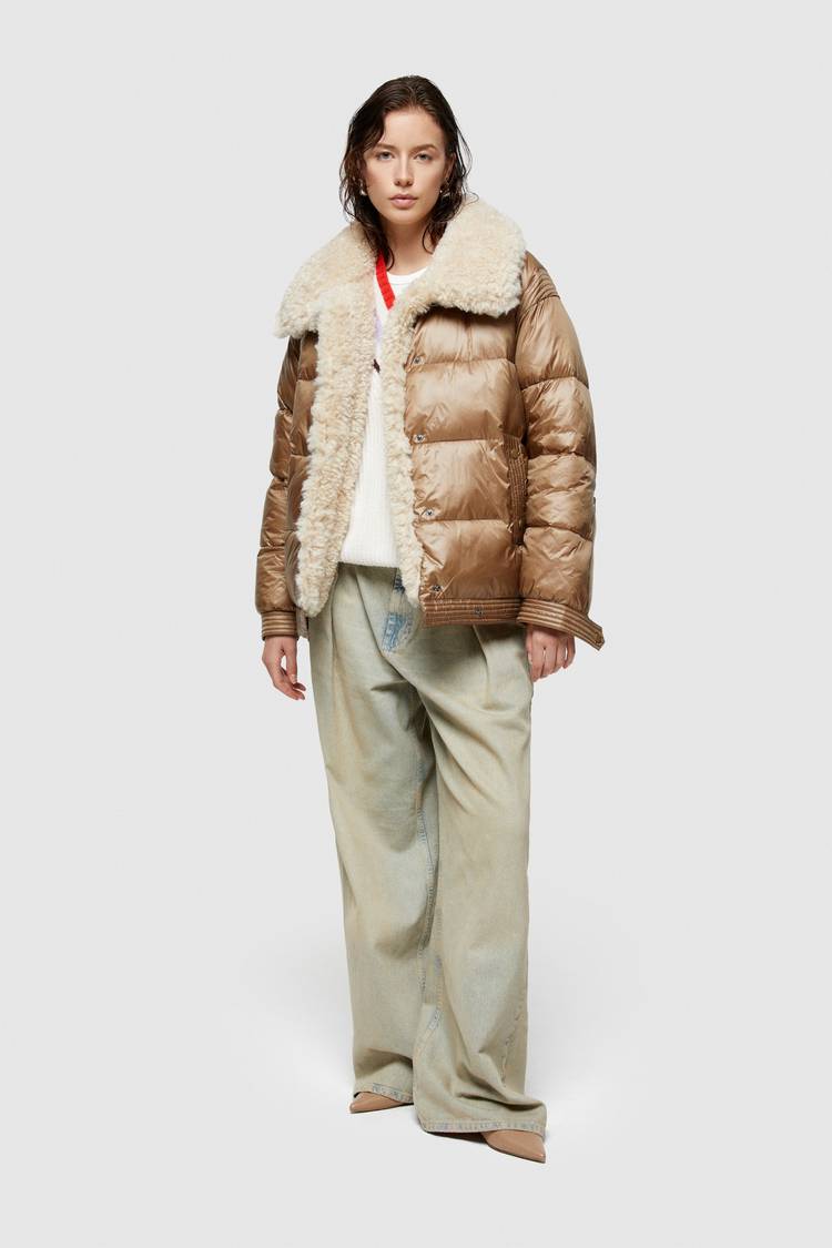 Oof Wear GIACCA CORTA 9247 IN NYLON CANGIANTE - SABBIA Hotsell