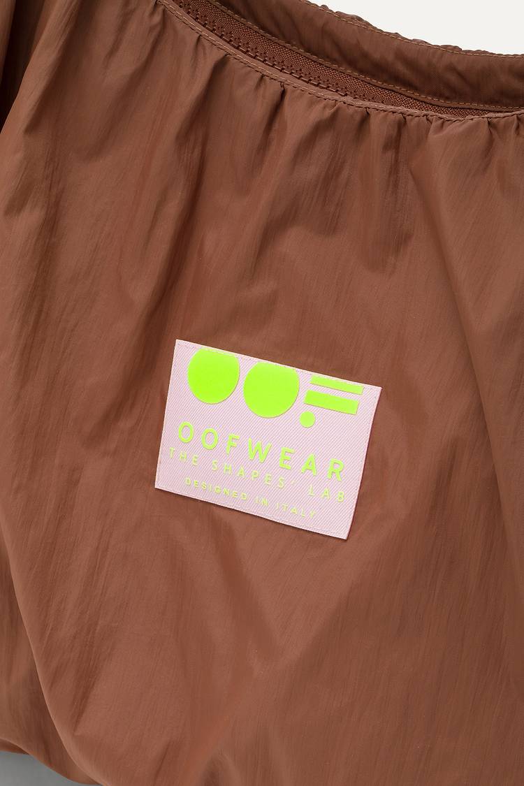 Oof Wear BORSA A SPALLA IN NYLON CRINCLE WATER REPELLENT 3079 - CIOCCOLATO Vendite Flash