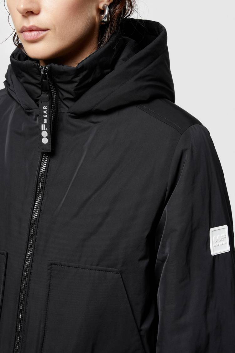 Oof Wear PARKA LUNGO 9094 IN NYLON MEMORY - NERO Qualità
