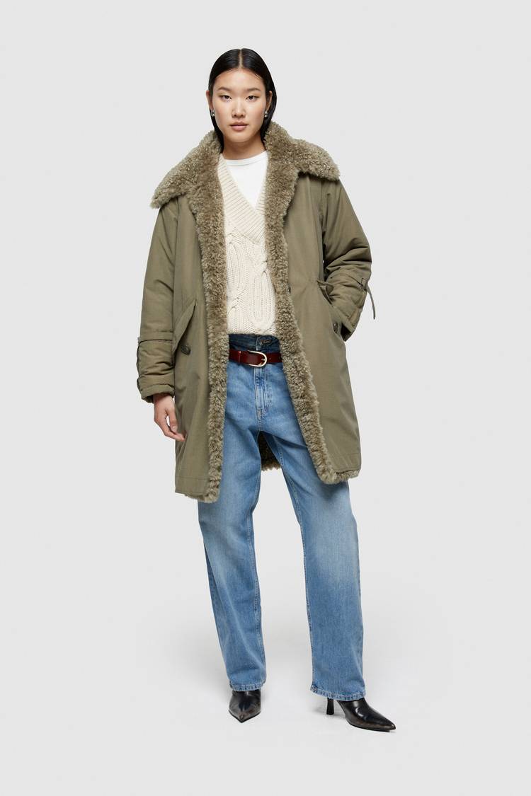 Oof Wear PARKA 9254 IN COTONE - OLIVE/MILITARY Pezzi Unici