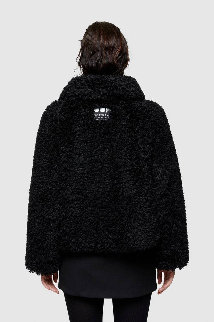 Oof Wear GIACCA CORTA 9258 IN PELLICCIA SINTETICA - NERO Qualità Garantita