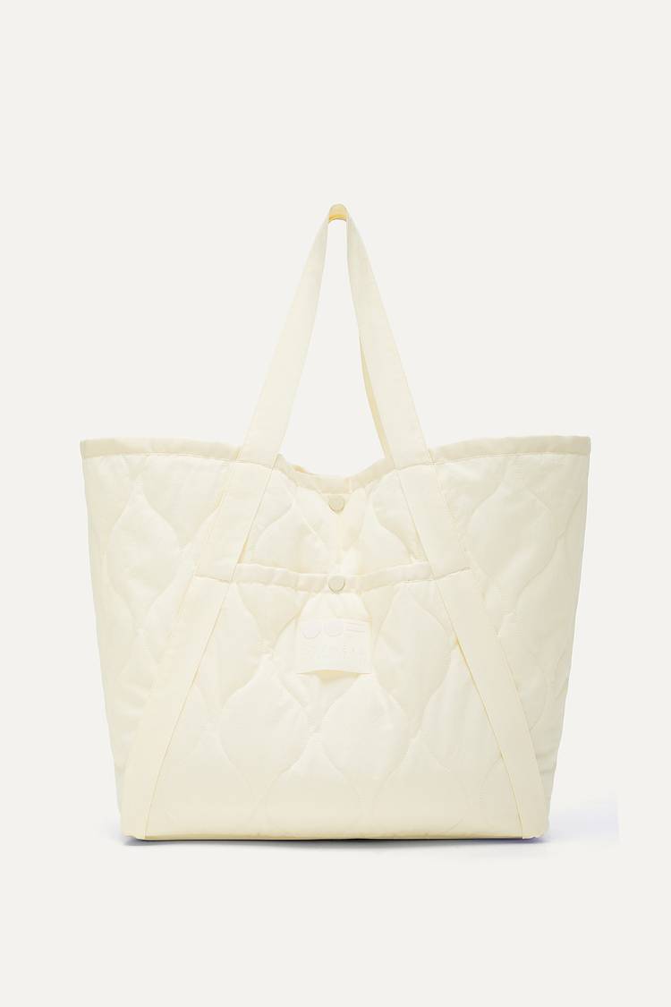 Oof Wear BORSA SHOPPER IN COTONE TRAPUNTATO 3084 - VANIGLIA Fino Al -60%