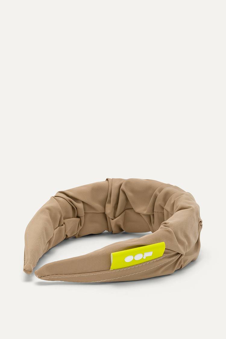 Oof Wear CERCHIELLO ARRICCIATO IN NYLON MEMORY 2007 - BEIGE Vendita Economica