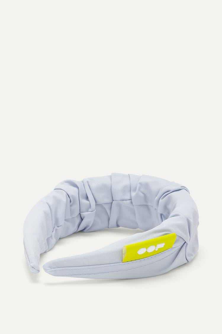 Oof Wear CERCHIELLO ARRICCIATO IN NYLON MEMORY 2007 - GHIACCIO Saldi Di Fabbrica