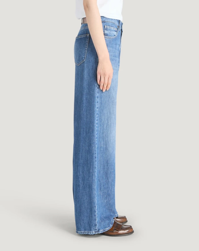 Pantaloni Torino Jeans Miley in denim di cotone Negozi Online