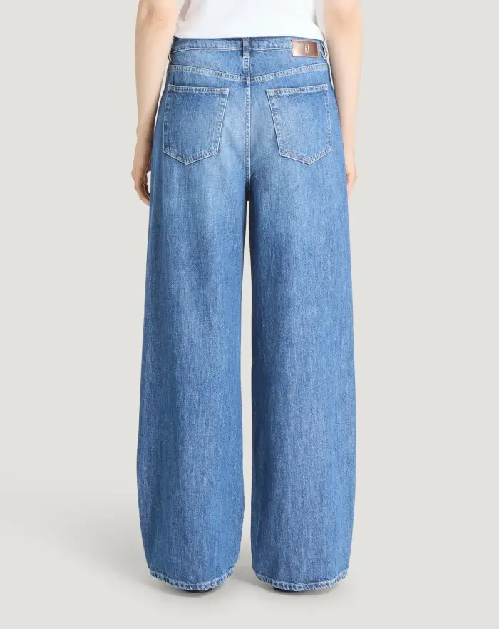 Pantaloni Torino Jeans Miley in denim di cotone Negozi Online