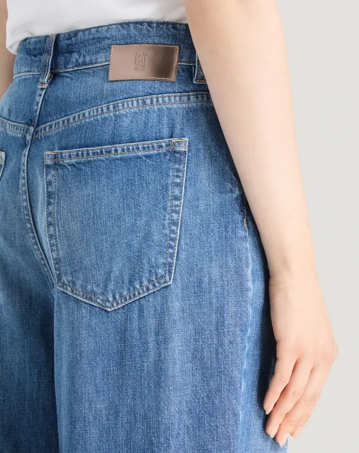 Pantaloni Torino Jeans Miley in denim di cotone Negozi Online