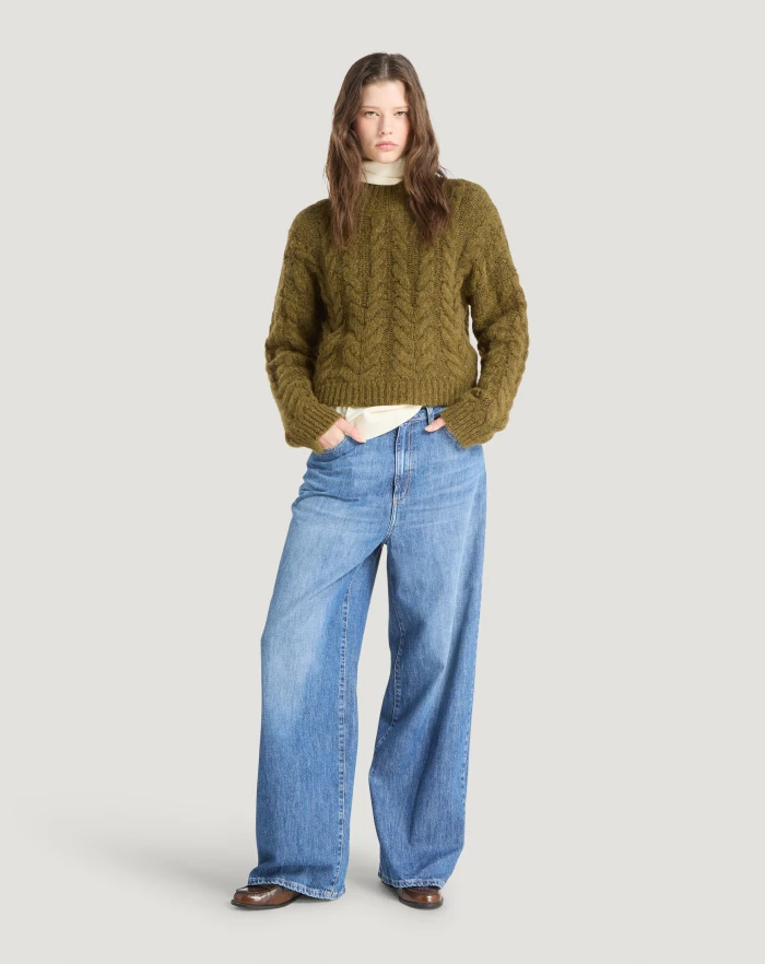 Pantaloni Torino Jeans Miley in denim di cotone Negozi Online