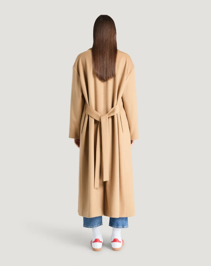 Pantaloni Torino Cappotto in drap di lana e cachemire Consegna Veloce
