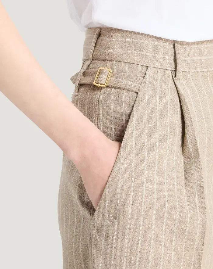 Pantaloni Torino Pantaloni Isabel in lana mouliné Fino Al -60%