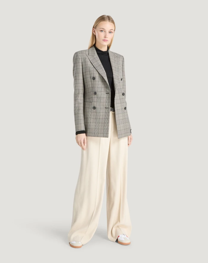 Pantaloni Torino Blazer in lana check Online