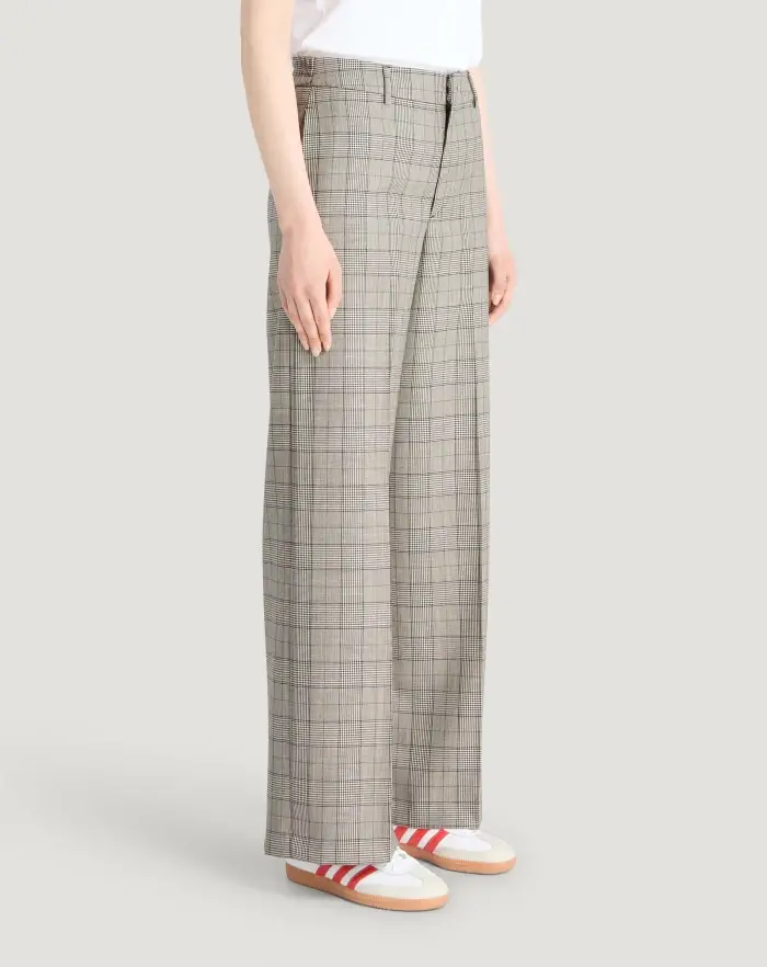 Pantaloni Torino Pantaloni Lorenza in lana check Outlet