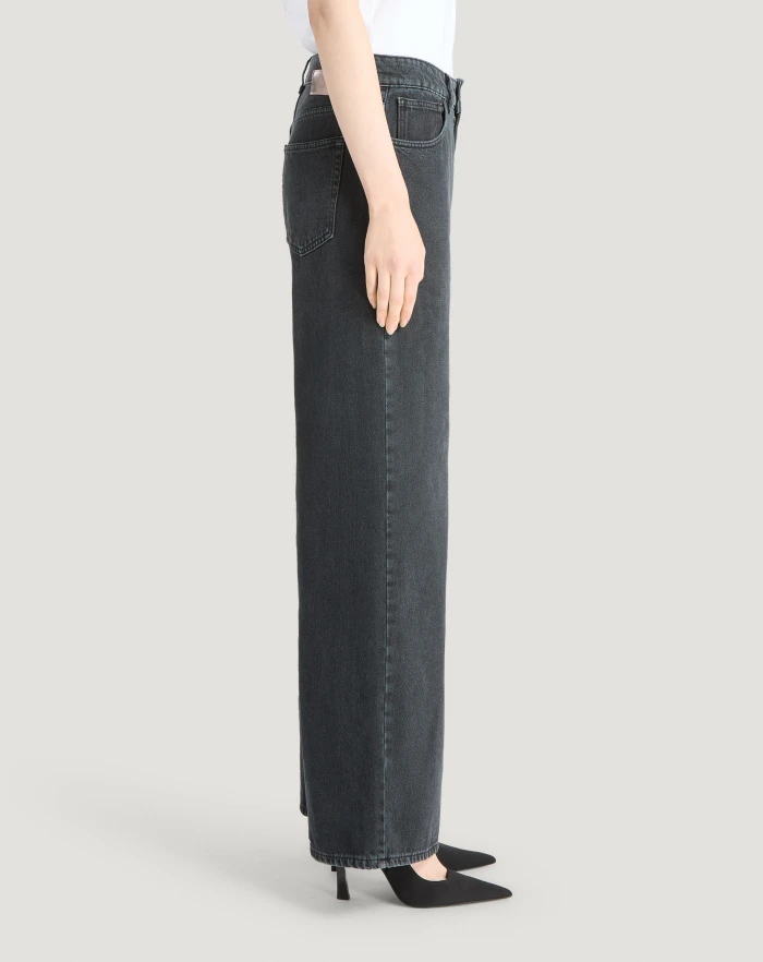 Pantaloni Torino Jeans Miley in black denim Saldi