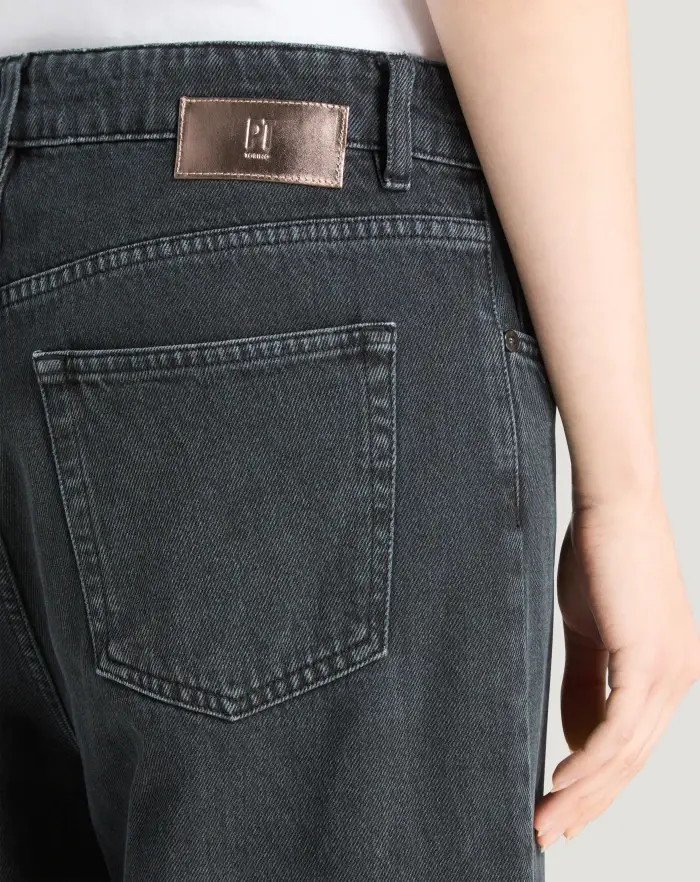 Pantaloni Torino Jeans Miley in black denim Saldi