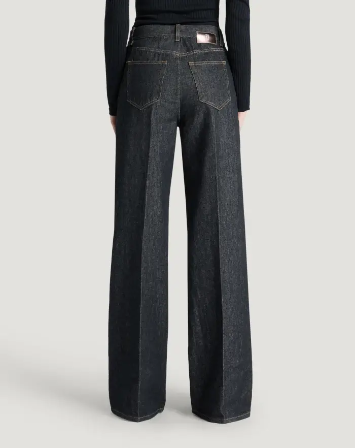 Pantaloni Torino Jeans Cyndi in black denim Qualità