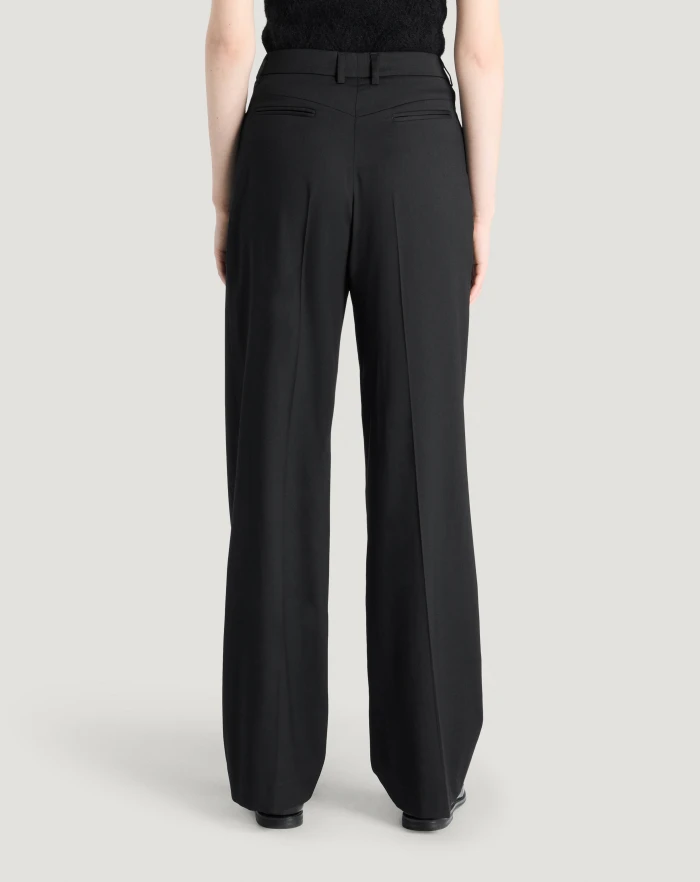 Pantaloni Torino Pantaloni Vivian in twill di lana fluida Soddisfazione Garantita