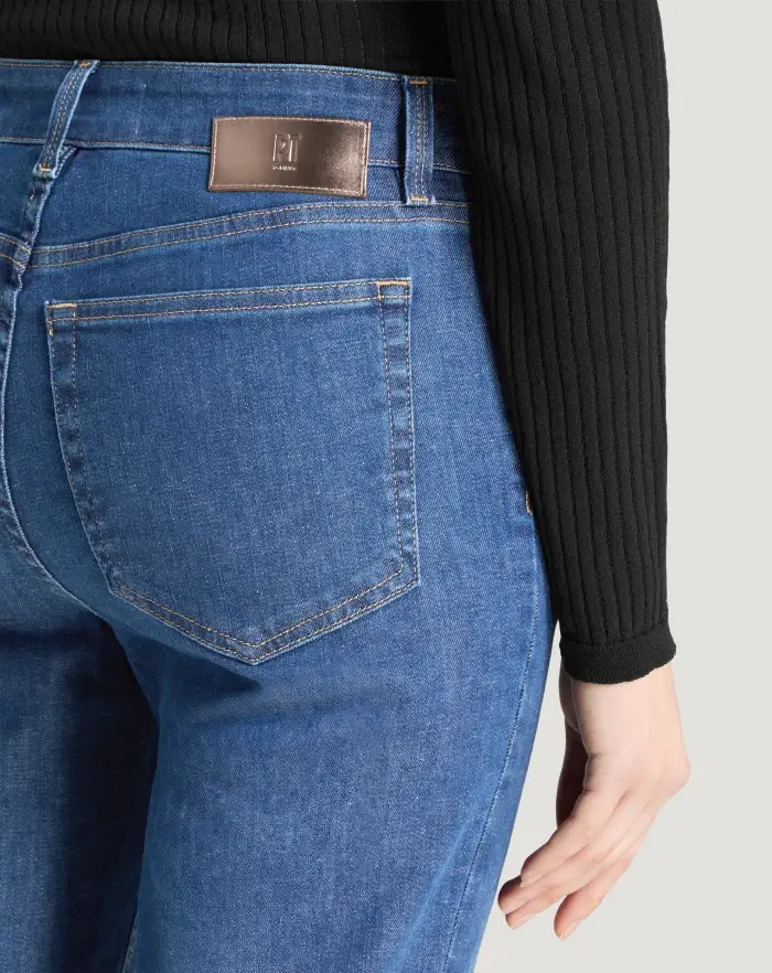 Pantaloni Torino Jeans Alanis in stretch indigo batavia Consegna Veloce