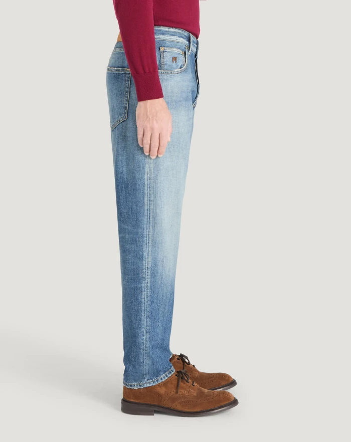 Pantaloni Torino Jeans Reggae in denim di cotone Sconto
