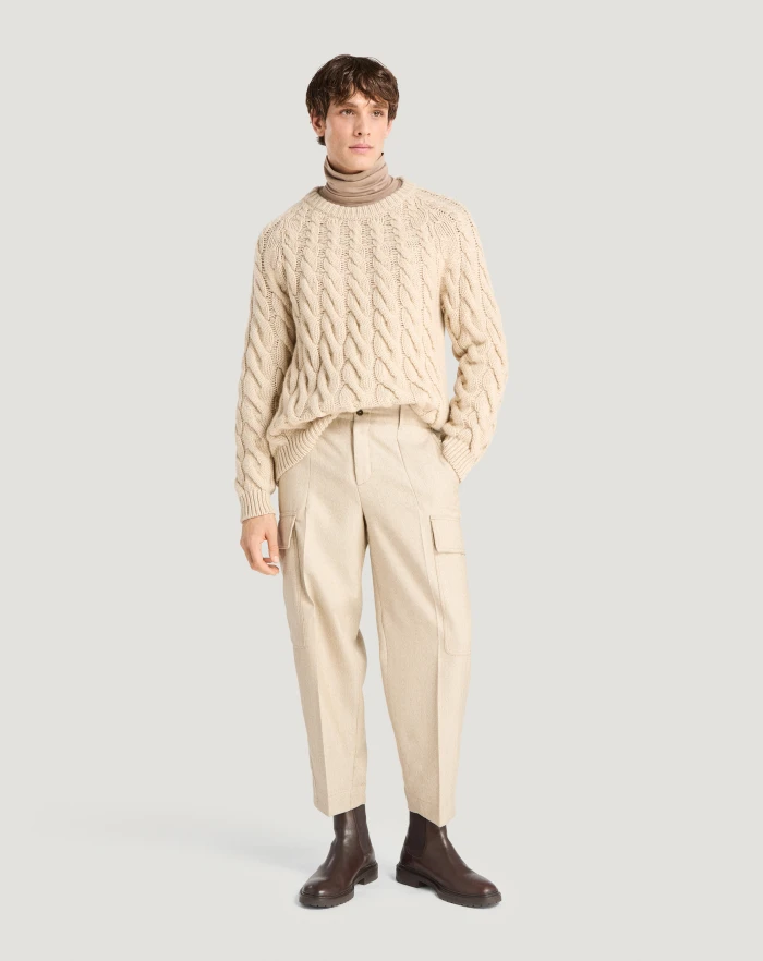 Pantaloni Torino Maglia in jersey di cotone e seta Offerta