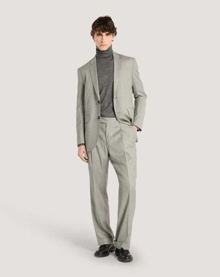 Pantaloni Torino Pantaloni Quindici in twill di lana fluida Online