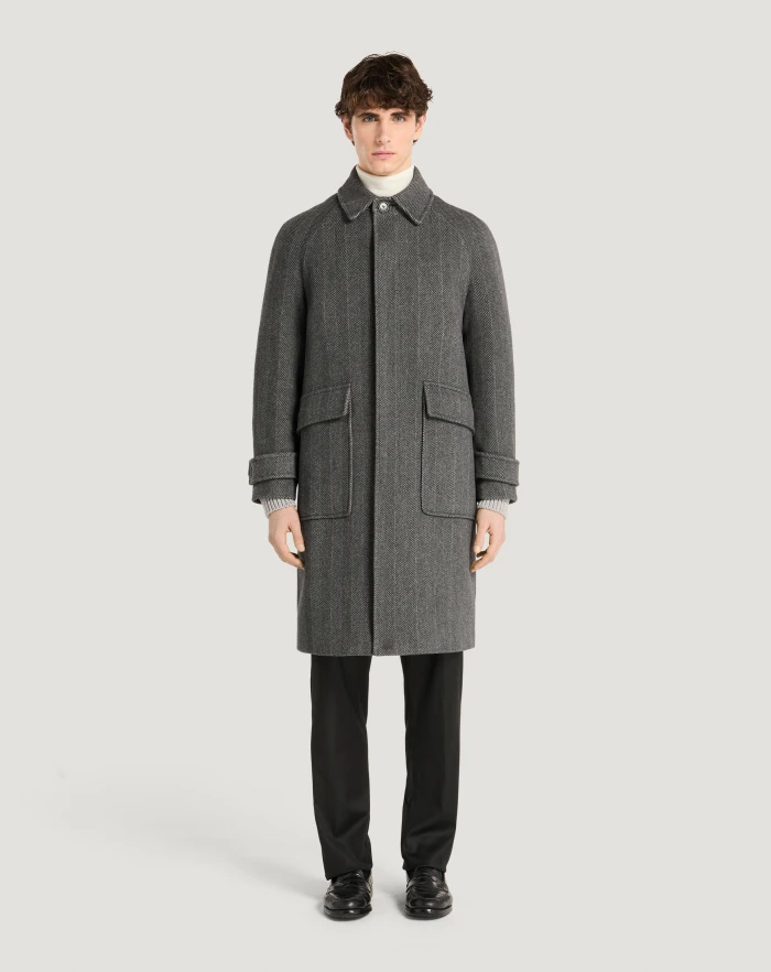 Pantaloni Torino Cappotto in drap di lana e cachemire Outlet