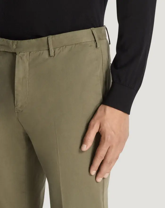 Pantaloni Torino Pantaloni Skinny in cotone batavia Vendite Flash