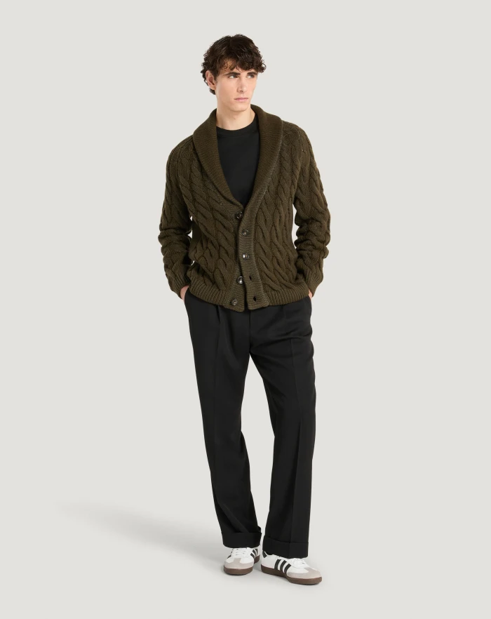 Pantaloni Torino Cardigan in lana e cachemire Negozio