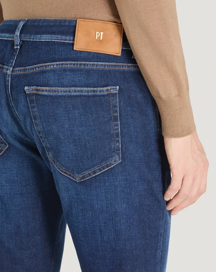 Pantaloni Torino Jeans Swing in denim di cotone stretch Spedizione Gratuita