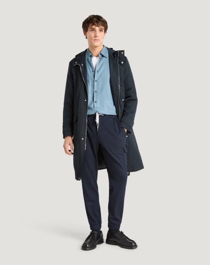 Pantaloni Torino Parka con cappuccio in nylon Pezzi Unici
