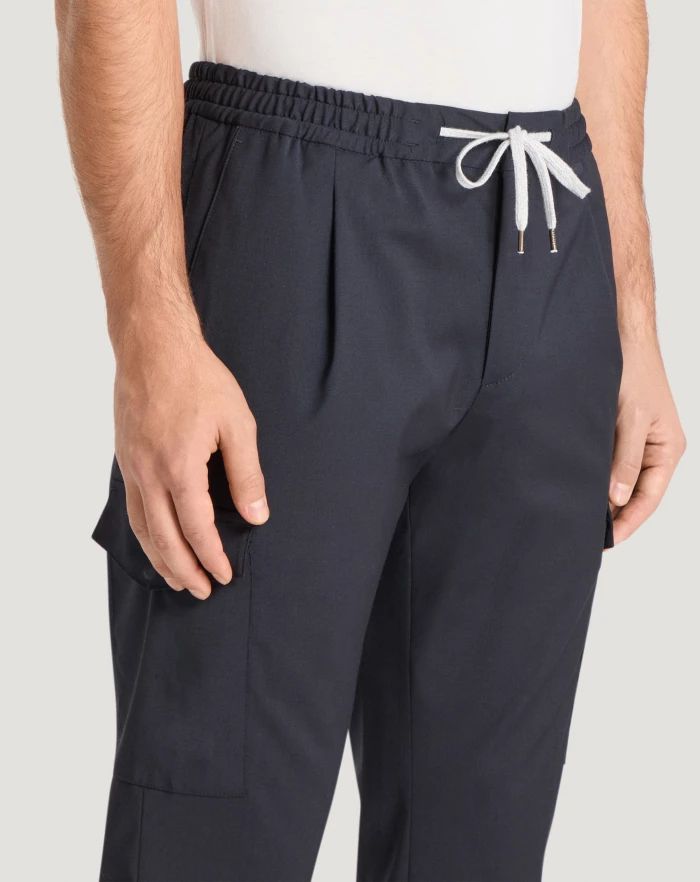 Pantaloni Torino Pantaloni Soft in techno lana Negozi Online