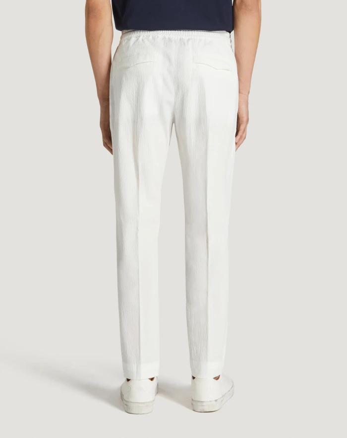 Pantaloni Torino Pantaloni Omega in cotone seersucker Outlet