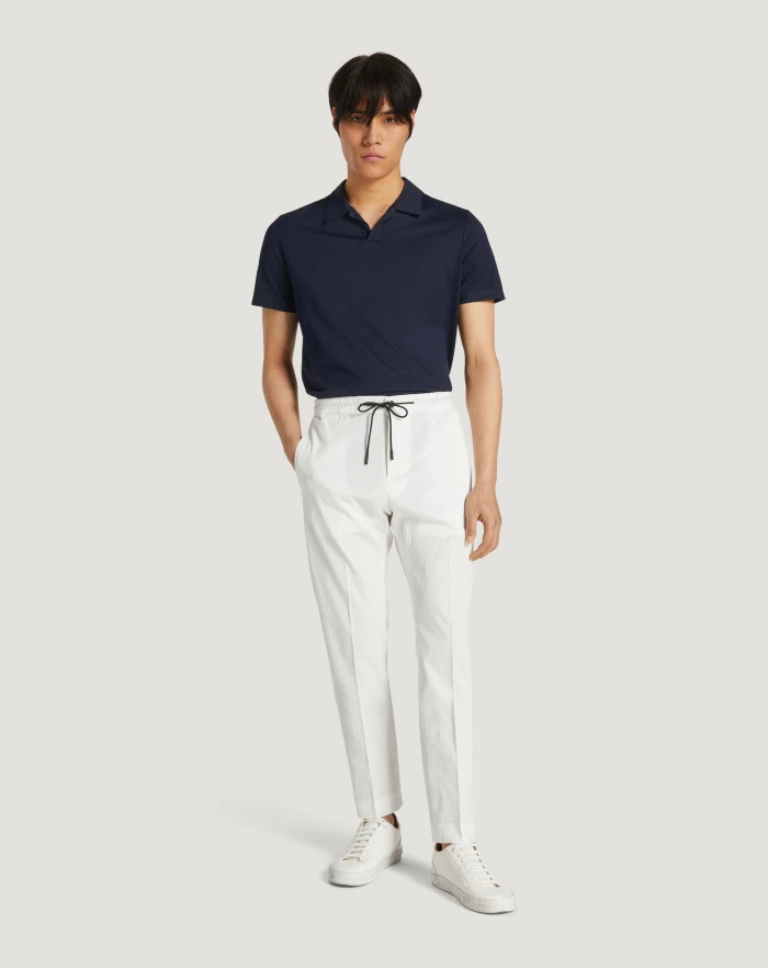 Pantaloni Torino Pantaloni Omega in cotone seersucker Outlet