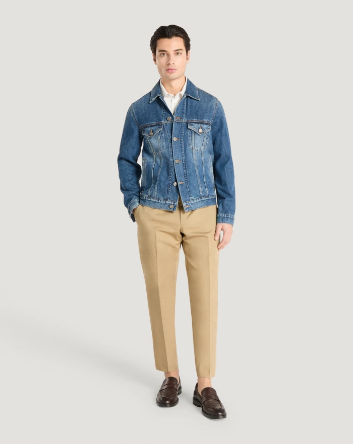 Pantaloni Torino Pantaloni Rebel in gabardina di cotone e lino Negozio