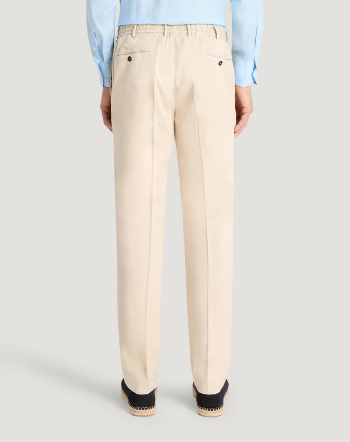 Pantaloni Torino Pantaloni Slim in lino stretch délavé Promozione