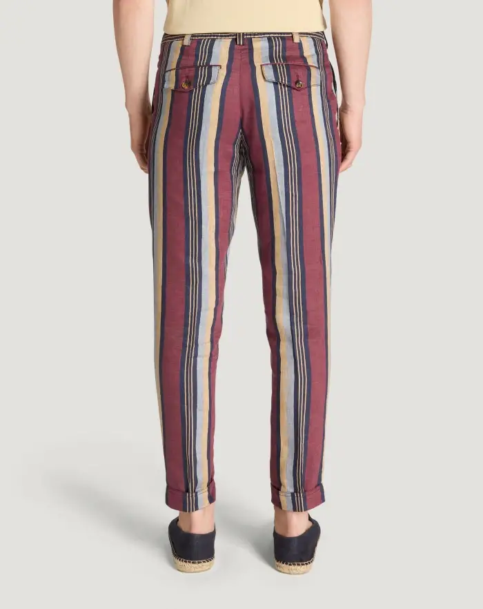 Pantaloni Torino Pantaloni The Rebel in lino fluido Soddisfazione Garantita
