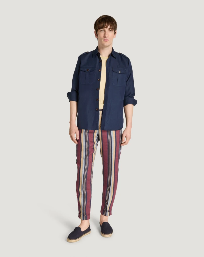 Pantaloni Torino Pantaloni The Rebel in lino fluido Soddisfazione Garantita