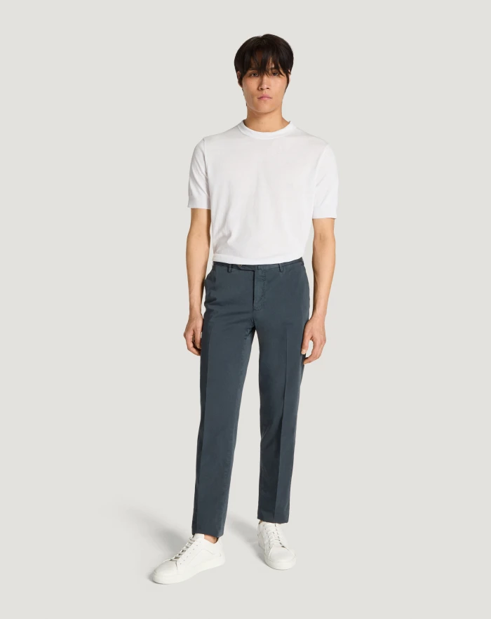 Pantaloni Torino Pantaloni Slim in silkochino Acquista Ora