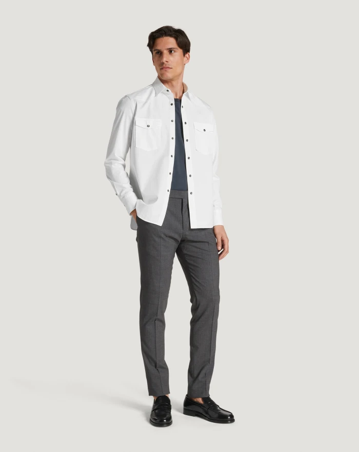 Pantaloni Torino Pantaloni Gentleman in lana four season Fino Al -60%