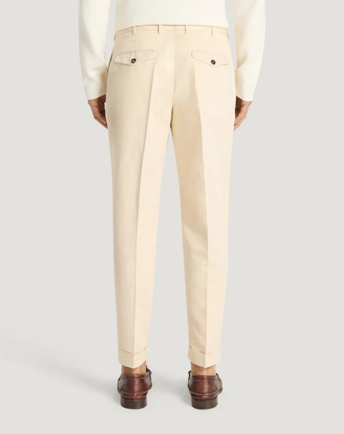 Pantaloni Torino Pantaloni Rebel in gabardina di cotone e lino Shopping Online
